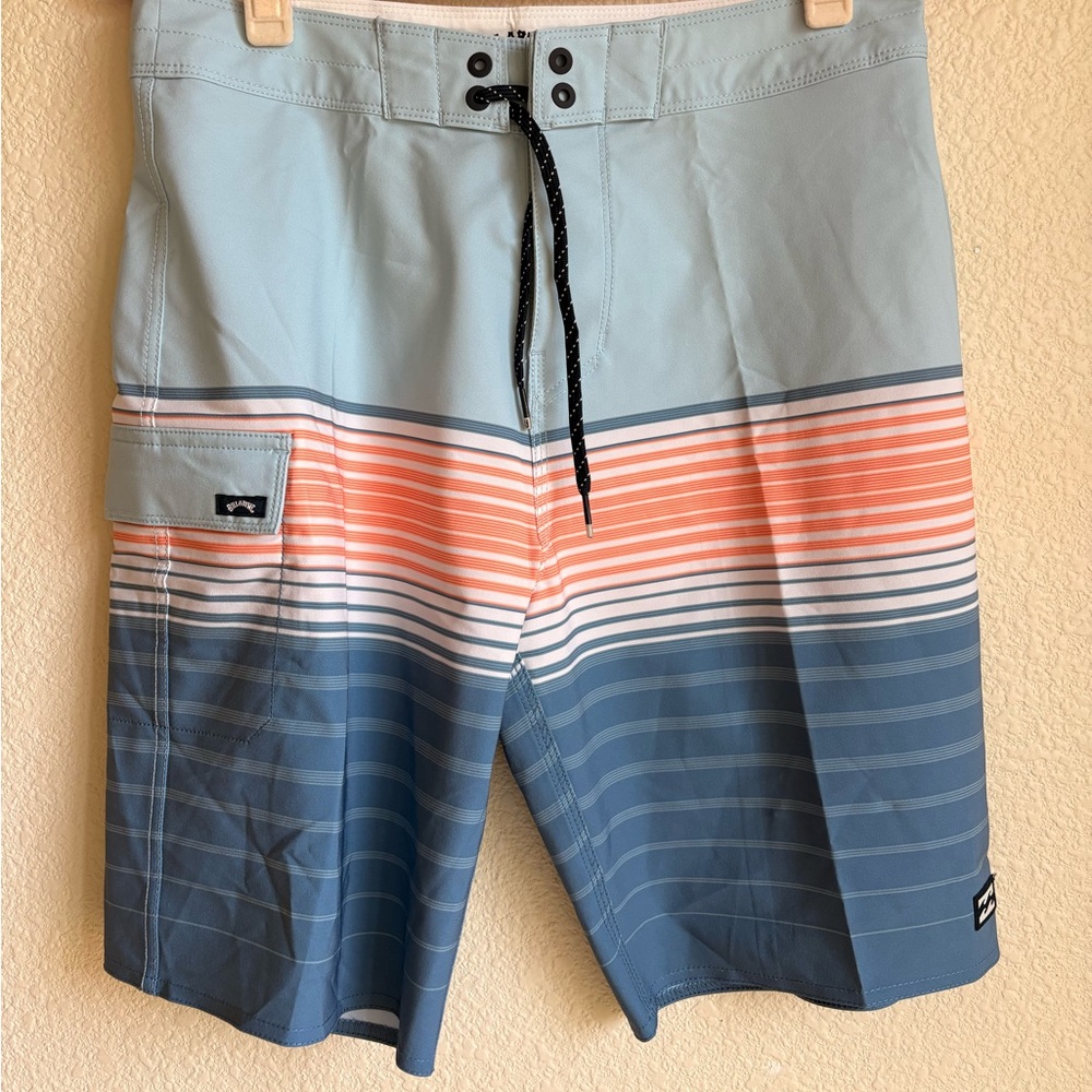 Billabong Mens Swim Trunks - Blue and Orange